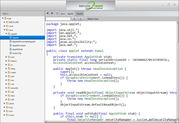 SecureTeam Java Decompiler