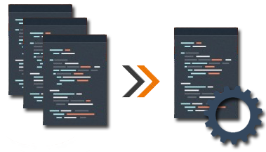 before and after applying assembly merging